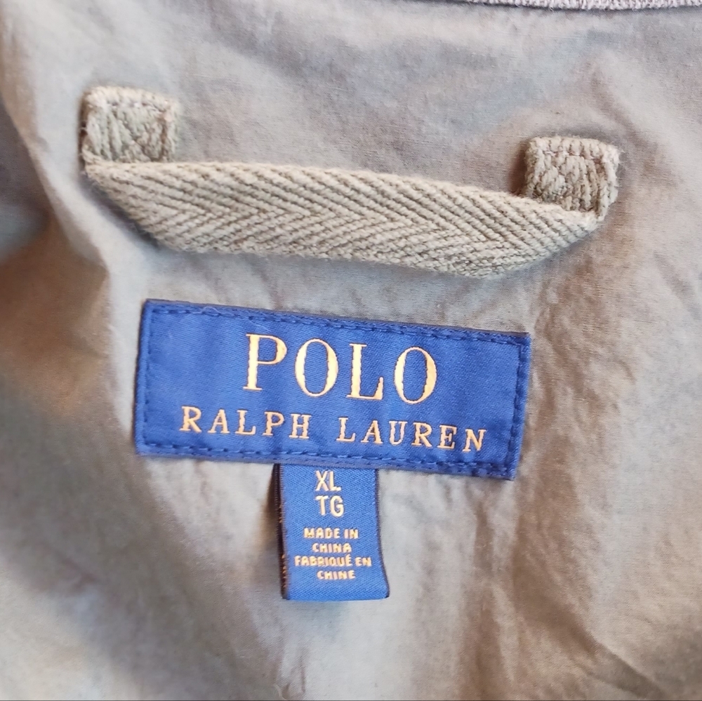 Polo Ralph Lauren Painted Logo Cotton Military Field Jacket- Men's XL Tall TG - Picture 11 of 11
